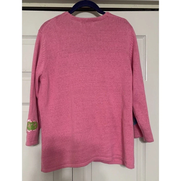 Vintage Timberlea Beaded Flip Flop Embroidered Sweater Cardigan Size M (O24) - Picture 6 of 7